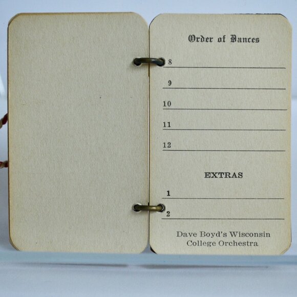 Antique 1925 Gamma Phi Delta Dance Card 10th Annual Draper Hall Oconomowoc Wisco - Picture 7 of 10